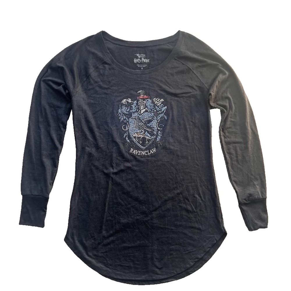 Harry Potter Ravenclaw Rhinestone‎ Long Sleeve Top Womens S NWT Universal